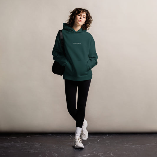 Bavarian Sons Damen Oversized Hoodie in Amalfi mit Bavarian-Sons-Slogan