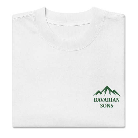 Bavarian Sons Oversized Unisex T-Shirt - White & Green