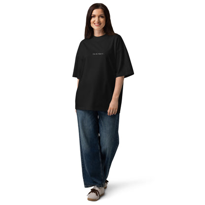 Bavarian Sons Damen Oversized T-Shirt in Schwarz mit Slogan