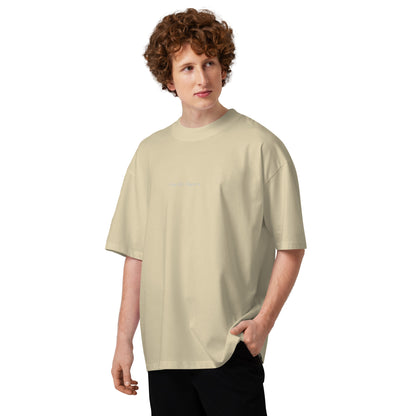 Bavarian Sons Herren Oversized T-Shirt in Mastic mit Slogan