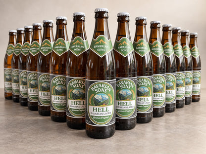 Bavarian Sons Bayerisches Helles 15 × 0,5 Liter Mehrwegflaschen