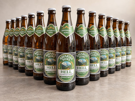 Bavarian Sons Bayerisches Helles 15 × 0,5 Liter Mehrwegflaschen