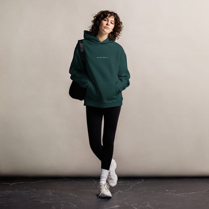 Bavarian Sons Damen Oversized Hoodie in Amalfi mit Bavarian-Sons-Slogan