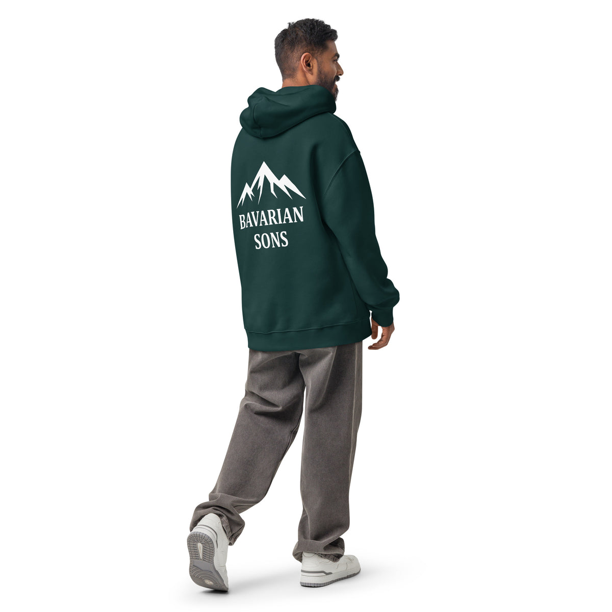 Bavarian Sons Herren Oversized Hoodie in Amalfi mit Logo