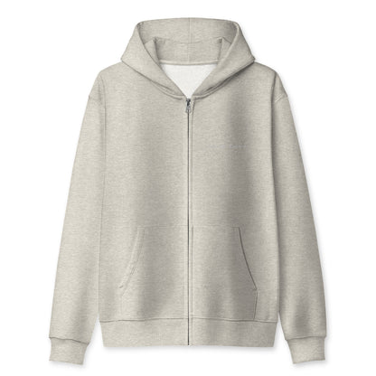 Bavarian Sons Unisex Full-Zip-Hoodie in Grau mit Bavarian-Sons-Slogan