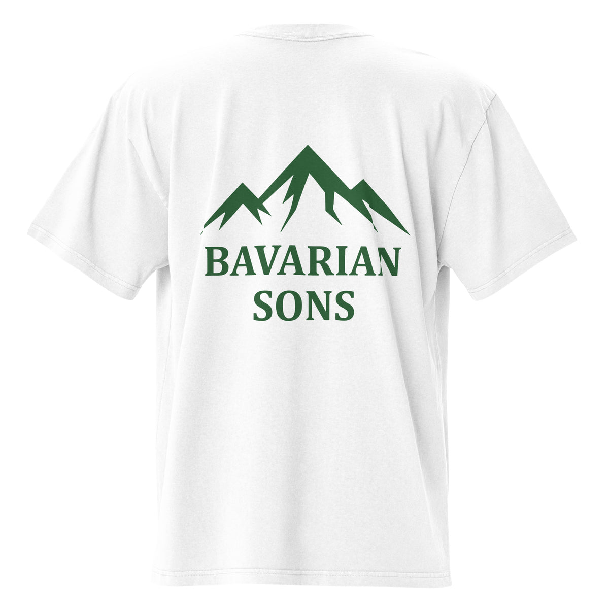 Bavarian Sons Oversized Unisex T-Shirt - White & Green
