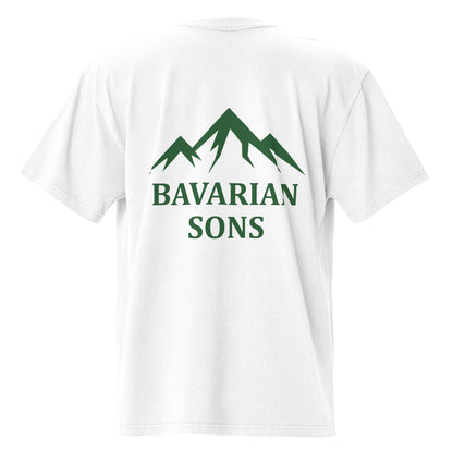 Bavarian Sons Oversized Unisex T-Shirt - White & Green