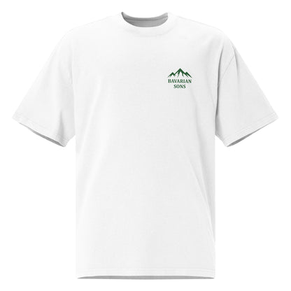 Bavarian Sons Oversized Unisex T-Shirt - White & Green