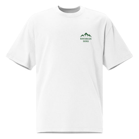 Bavarian Sons Oversized Unisex T-Shirt - White & Green