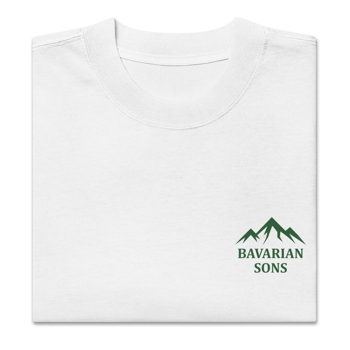 Bavarian Sons Oversized Unisex T-Shirt - White & Green