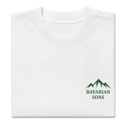 Bavarian Sons Oversized Unisex T-Shirt - White & Green